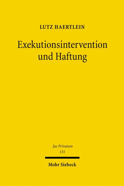 Produktbild: Exekutionsintervention und Haftung