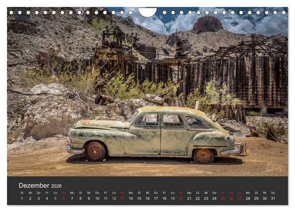 Produktbild: Vergessene Zeitzeugen entlang der Route 66 (Wandkalender 2026 DIN A4 quer), CALVENDO Monatskalender