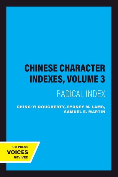 Produktbild: Chinese Character Indexes, Volume 3