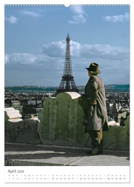 Produktbild: Paris, damals ... (Wandkalender 2026 DIN A2 hoch), CALVENDO Monatskalender