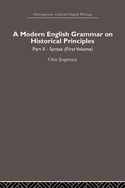 Produktbild: A Modern English Grammar on Historical Principles