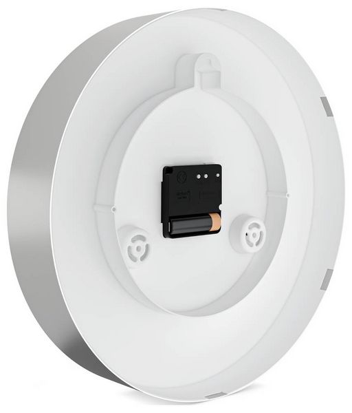 Produktbild: Mebus 12988 Funk Wanduhr 30cm x 30cm x 30cm x 4.5mm Silber