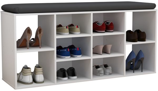 Produktbild: Holz Regal Schuhschrank Schuhregal Hinsol S