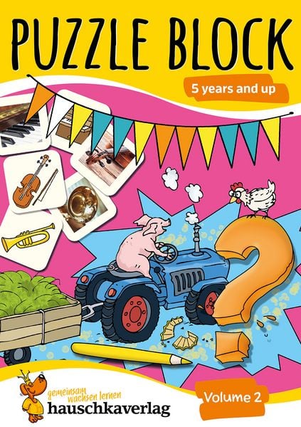 Produktbild: Puzzle Activity Book from 5 Years - Volume 2: Colourful Preschool Activity Books with Puzzle Fun - Labyrinth, Sudoku, Search and Find Books for Childr