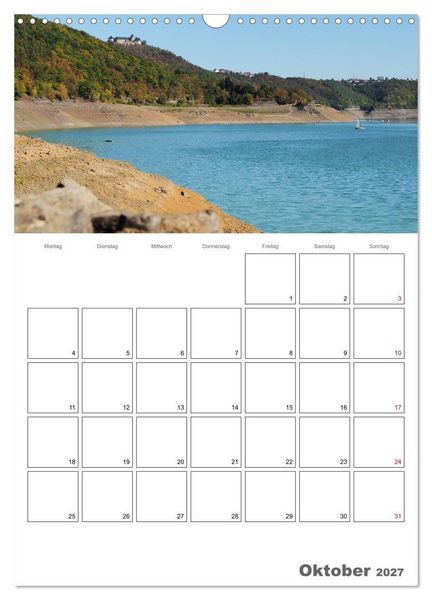 Produktbild: Hessens sch&ouml;nster See - Der Edersee (Wandkalender 2027 DIN A3 hoch), CALVENDO Monatskalender