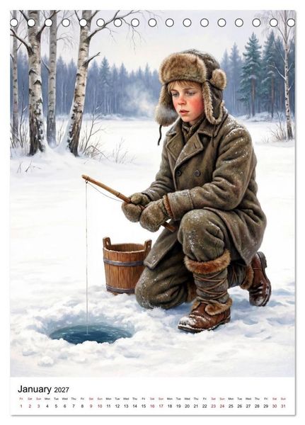 Produktbild: Boys of the World &ndash; At the Turn of the 20th Century (Desk Calendar 2027 DIN A5 portrait), CALVENDO 12 Month DeskCalendar