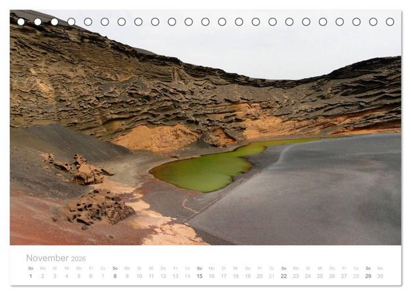 Produktbild: Die unwirkliche Welt von Lanzarote (Tischkalender 2026 DIN A5 quer), CALVENDO Monatskalender