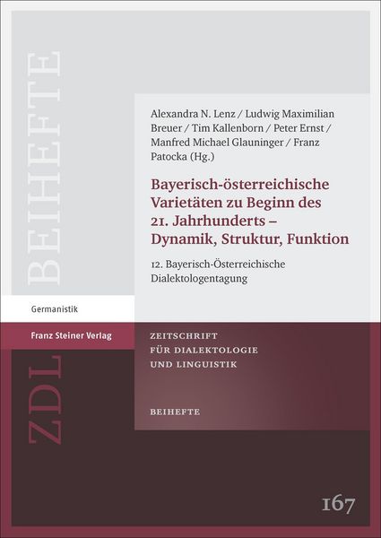 Produktbild: Bayerisch-&ouml;sterreichische Variet&auml;ten zu Beginn des 21. Jahrhunderts - Dynamik, Struktur, Funktion