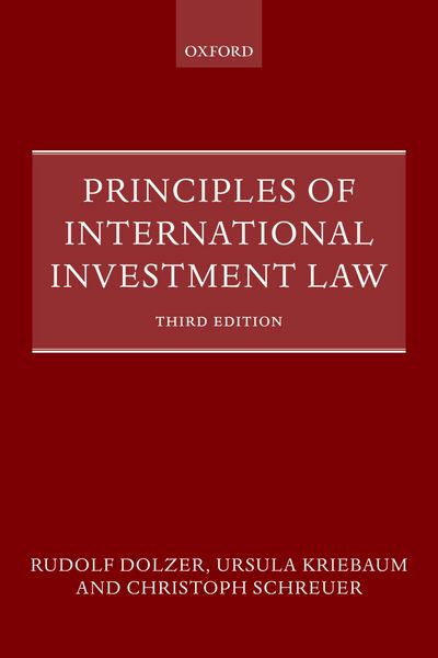 Produktbild: Principles of International Investment Law