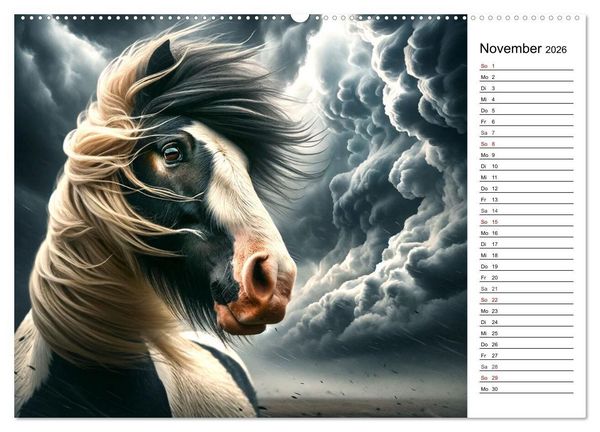 Produktbild: Tinker Tr&auml;ume - Ein Jahr auf zauberhaften Weiden (hochwertiger Premium Wandkalender 2026 DIN A2 quer), Kunstdruck in Hochglanz