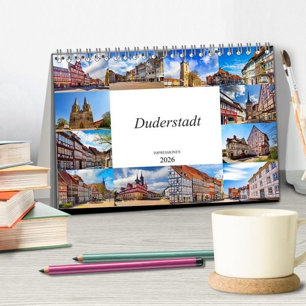 Produktbild: Duderstadt Impressionen (Tischkalender 2026 DIN A5 quer), CALVENDO Monatskalender