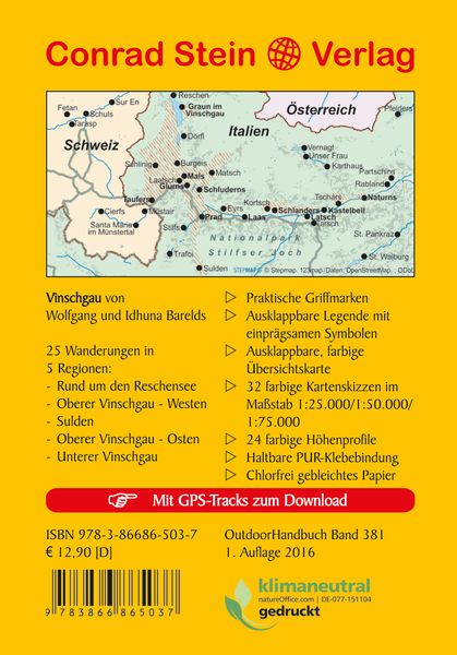25 Wanderungen Vinschgau