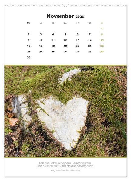 Produktbild: Attraktive Herzmotive 2026 (Wandkalender 2026 DIN A2 hoch), CALVENDO Monatskalender