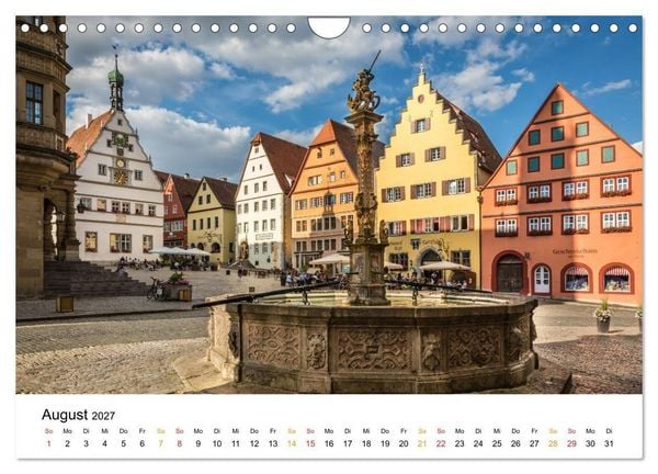 Produktbild: Unterwegs auf der Romantischen Strasse (Wandkalender 2027 DIN A4 quer), CALVENDO Monatskalender