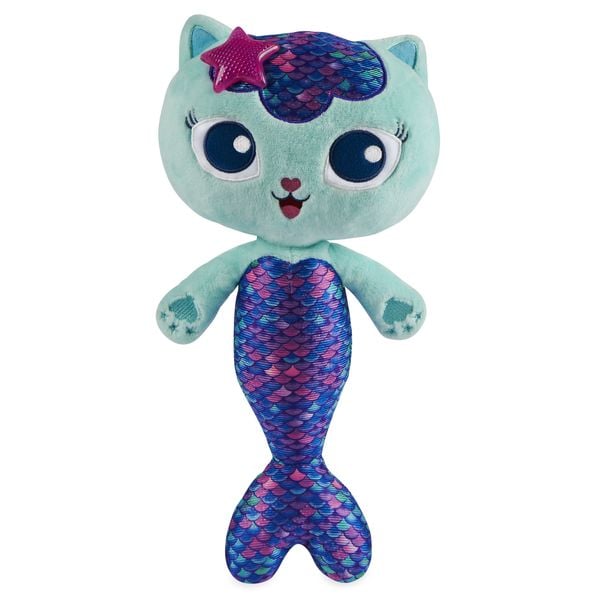 Produktbild: Gabby‘s Dollhouse, 33cm große Plüsch-Katze MerCat (deutsch: Meerkätzchen) mit Licht- und Geräuscheffekten