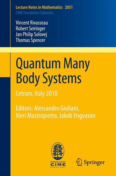 Produktbild: Quantum Many Body Systems