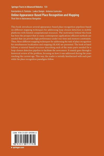 Produktbild: Online Appearance-Based Place Recognition and Mapping