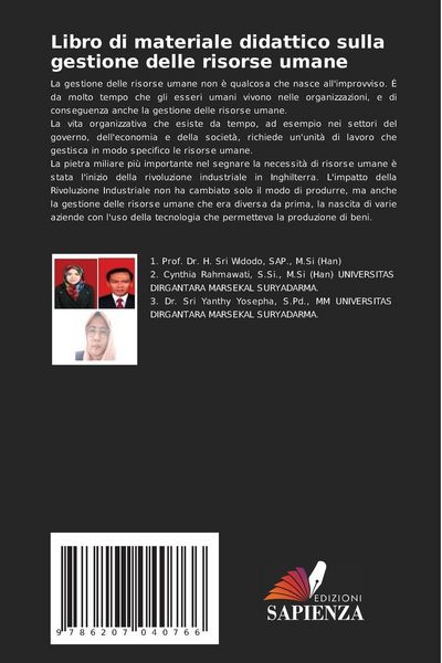 Produktbild: Libro di materiale didattico sulla gestione delle risorse umane