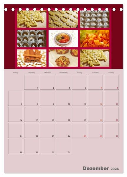 Produktbild: Food (Tischkalender 2026 DIN A5 hoch), CALVENDO Monatskalender