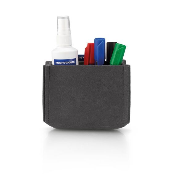 Produktbild: magnetoplan Stiftehalter magnetisch magnetoTray MEDIUM (B x H x T) 130 x 100 x 60 mm Grau 1227701