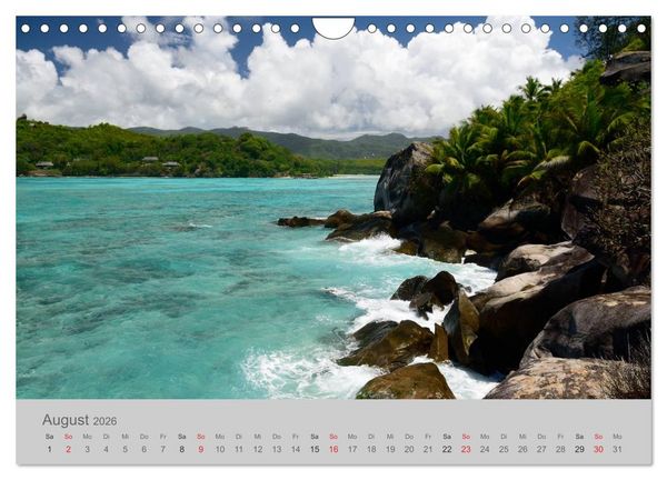 Produktbild: Lichtblicke - Seychellen (Wandkalender 2026 DIN A4 quer), CALVENDO Monatskalender