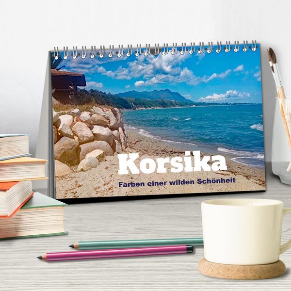 Produktbild: Korsika - Farben einer wilden Sch&ouml;nheit (Tischkalender 2026 DIN A5 quer), CALVENDO Monatskalender
