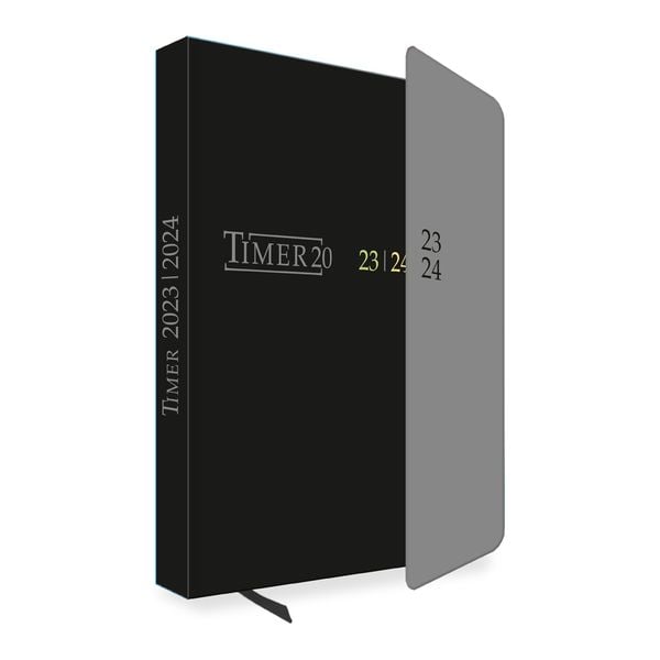 Produktbild: Tr&ouml;tsch Sch&uuml;lerkalender mit Klappe Black 23/24