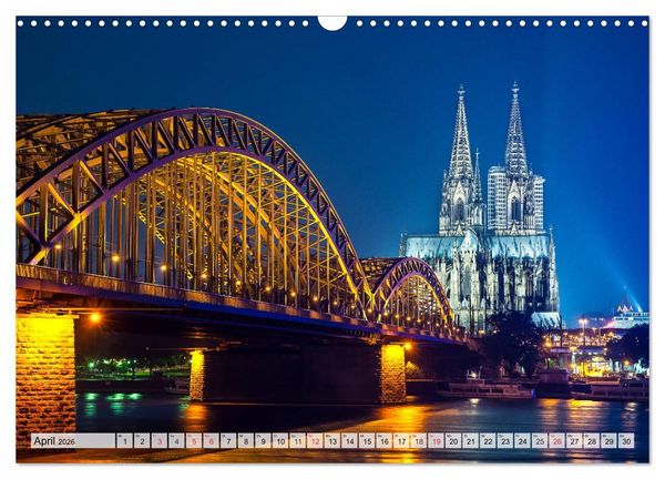 Produktbild: Big City Lights - Metropolen im Lichterglanz (Wandkalender 2026 DIN A3 quer), CALVENDO Monatskalender
