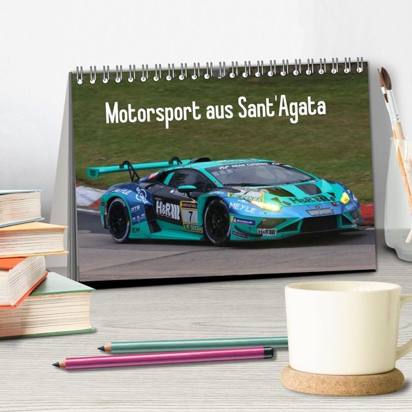Produktbild: Motorsport aus Sant&rsquo;Agata (Tischkalender 2027 DIN A5 quer), CALVENDO Monatskalender