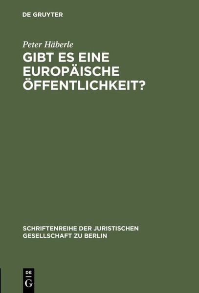 Produktbild: Gibt es eine europ&auml;ische &Ouml;ffentlichkeit?