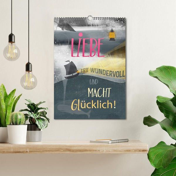 Produktbild: Liebe macht gl&uuml;cklich (Wandkalender 2027 DIN A3 hoch), CALVENDO Monatskalender