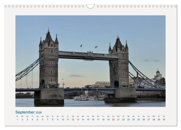 Produktbild: Stippvisite in London (Wandkalender 2026 DIN A3 quer), CALVENDO Monatskalender