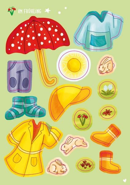 Produktbild: Mein kleines Sticker-Anziehbuch. Die Jahreszeiten