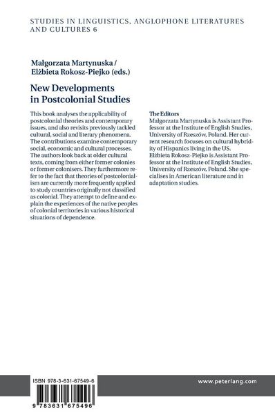 Produktbild: New Developments in Postcolonial Studies