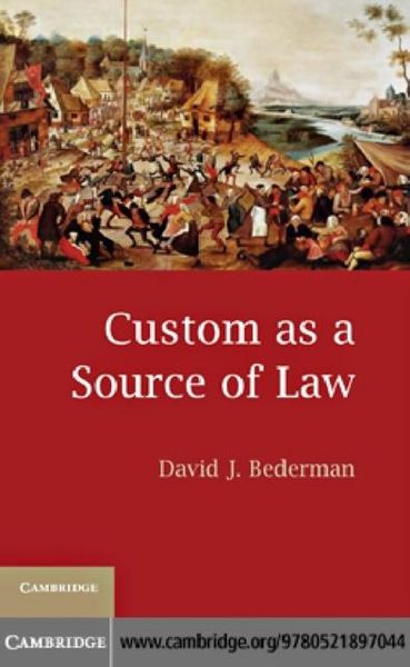 Produktbild: Custom as a Source of Law