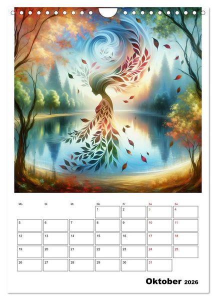 Produktbild: Bl&auml;tter - Visionen (Wandkalender 2026 DIN A4 hoch), CALVENDO Monatskalender