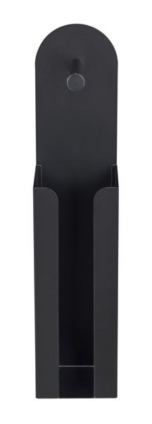 Produktbild: 2-in-1 Toilettenpapierhalter Mod. Agira Schwarz, mit Ersatzrollenhalter