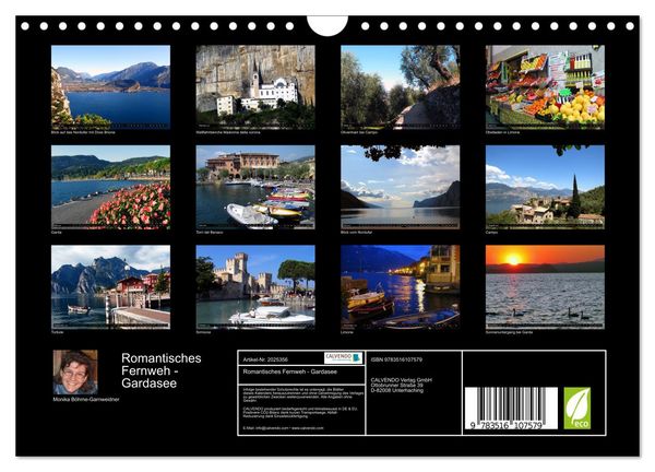 Produktbild: Romantisches Fernweh - Gardasee (Wandkalender 2026 DIN A4 quer), CALVENDO Monatskalender