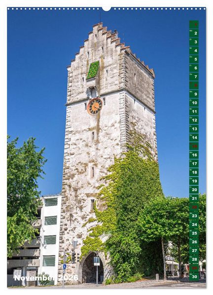 Produktbild: Ravensburg, Stadt der T&uuml;rme (Wandkalender 2026 DIN A2 hoch), CALVENDO Monatskalender