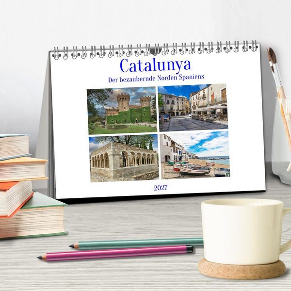 Produktbild: Catalunya, der bezaubernde Norden Spaniens (Tischkalender 2027 DIN A5 quer), CALVENDO Monatskalender