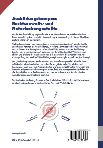 Produktbild: Ausbildungskompass Rechtsanwalts- und Notarfachangestellte