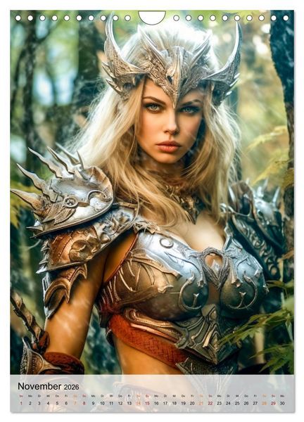 Produktbild: Fantasy Queens (Wandkalender 2026 DIN A4 hoch), CALVENDO Monatskalender
