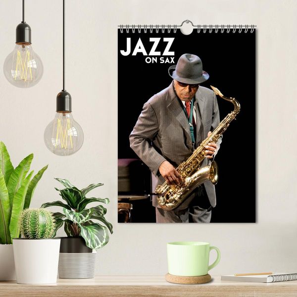 Produktbild: Jazz on sax (Calendrier mural 2026 DIN A4 horizontal), CALVENDO calendrier mensuel