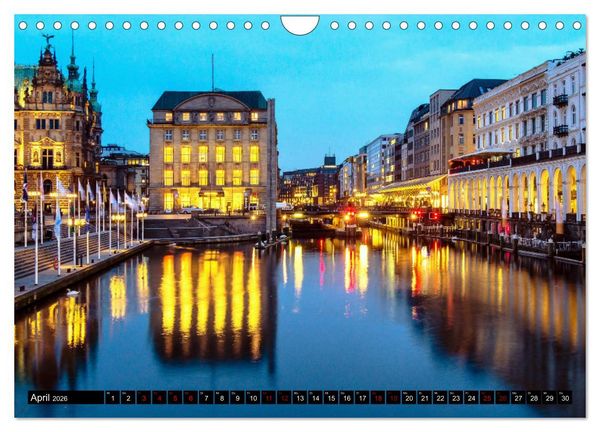 Produktbild: Hamburger Highlights (Wandkalender 2026 DIN A4 quer), CALVENDO Monatskalender