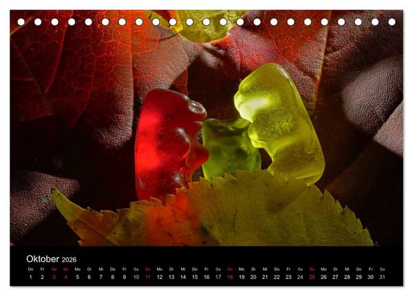 Produktbild: Die Welt der Fruchtgummis (Tischkalender 2026 DIN A5 quer), CALVENDO Monatskalender
