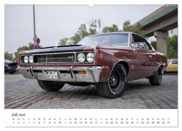 Produktbild: Amerikanische Oldtimer - Vintage US Cars auf Hamburgs Stra&szlig;en (Wandkalender 2026 DIN A2 quer), CALVENDO Monatskalender