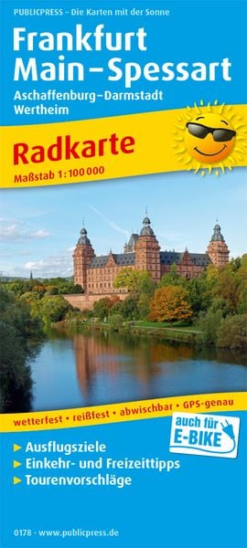 Produktbild: Frankfurt - Main - Spessart, Aschaffenburg - Darmstadt, Wertheim 1:100 000