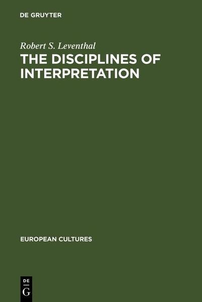 Produktbild: The Disciplines of Interpretation