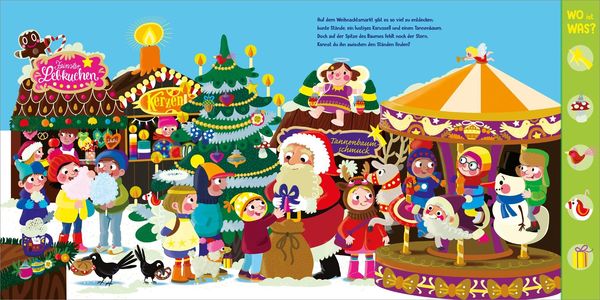 Produktbild: WO ist WAS? Wimmelige Weihnachten. Pappebuch f&uuml;r Kinder ab 2 Jahren