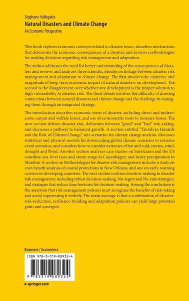 Produktbild: Natural Disasters and Climate Change
